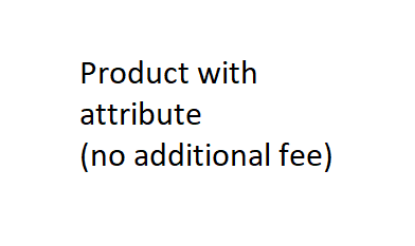 Picture of Product with attribute (No additional fee)
